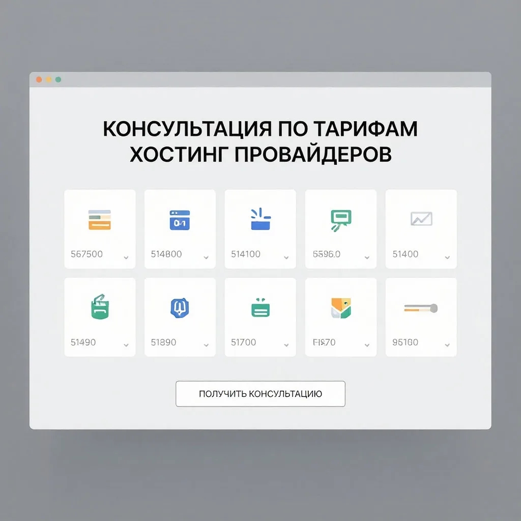 Консультации по тарифам хостинг-провайдеров