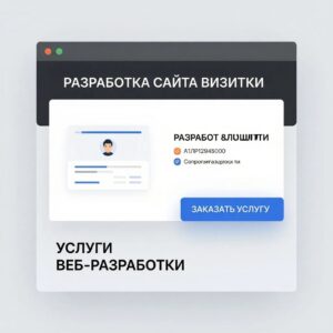 Разработка сайта визитки
